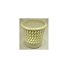 Whitefurze Waste Paper Basket Cream