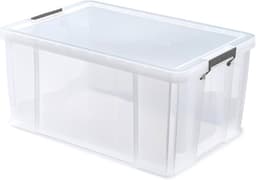 Whitefurze 70l Store Wheels Base + Lid Nat 1