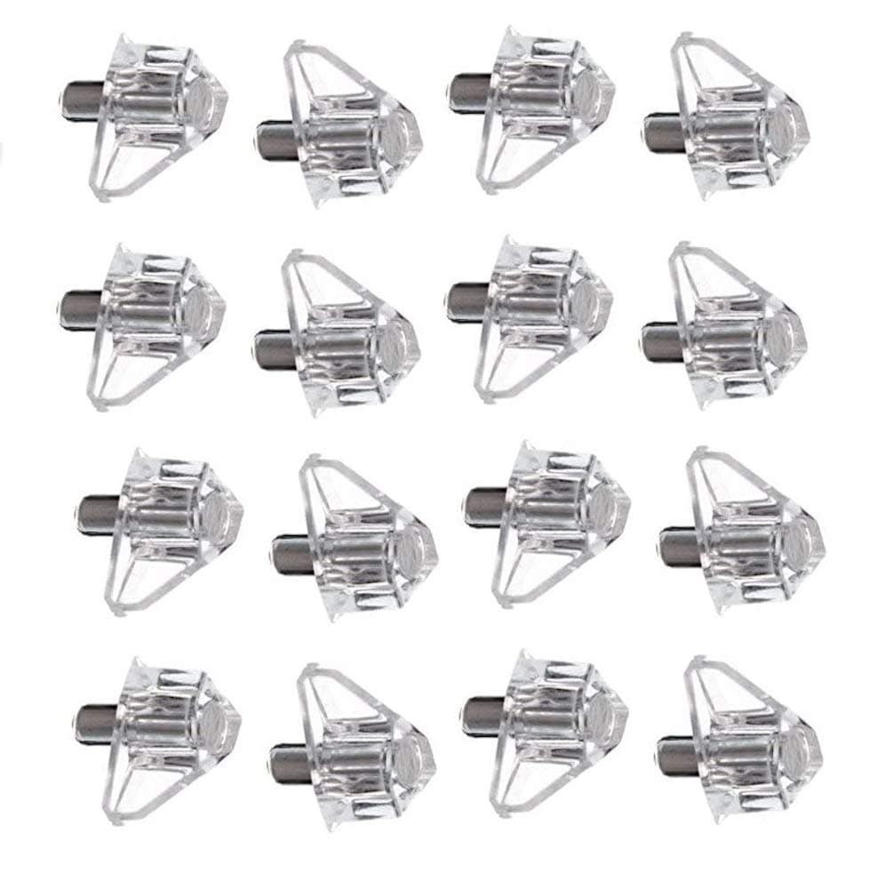 BH Bulkhardware Cabinet Support Push-in Clear With Metal Insert (fb078)