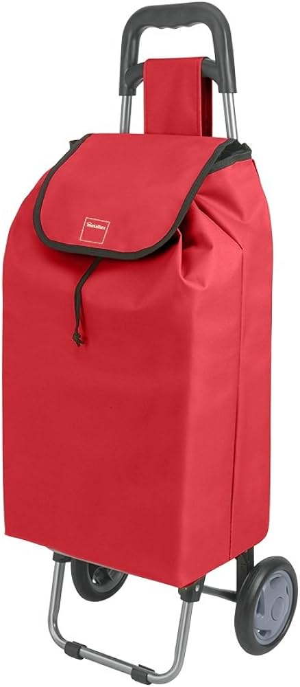 Metaltex Daphne Shopping Trolley - Red - 40 L image