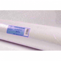BANQUETING ROLL 100MTR WHITE IND BOX