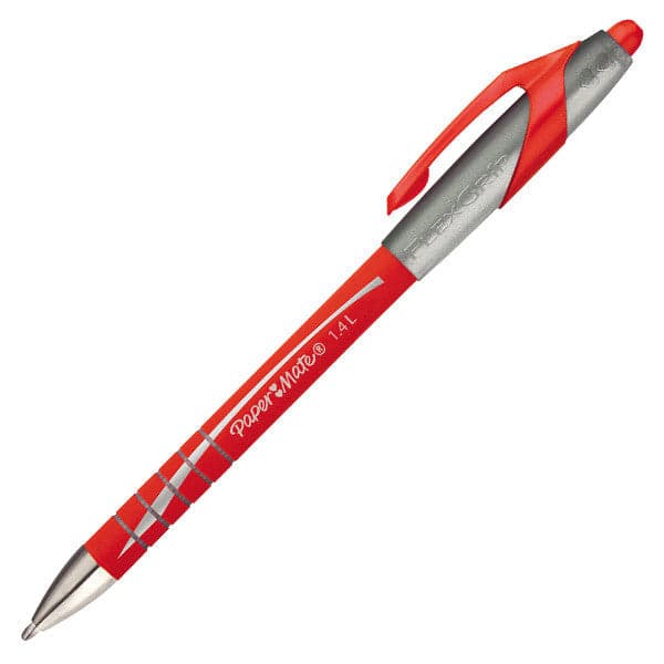 Paper Mate Flexgrip Elite RT Retractable Ball Pen Large Tip 1.4mm - Red