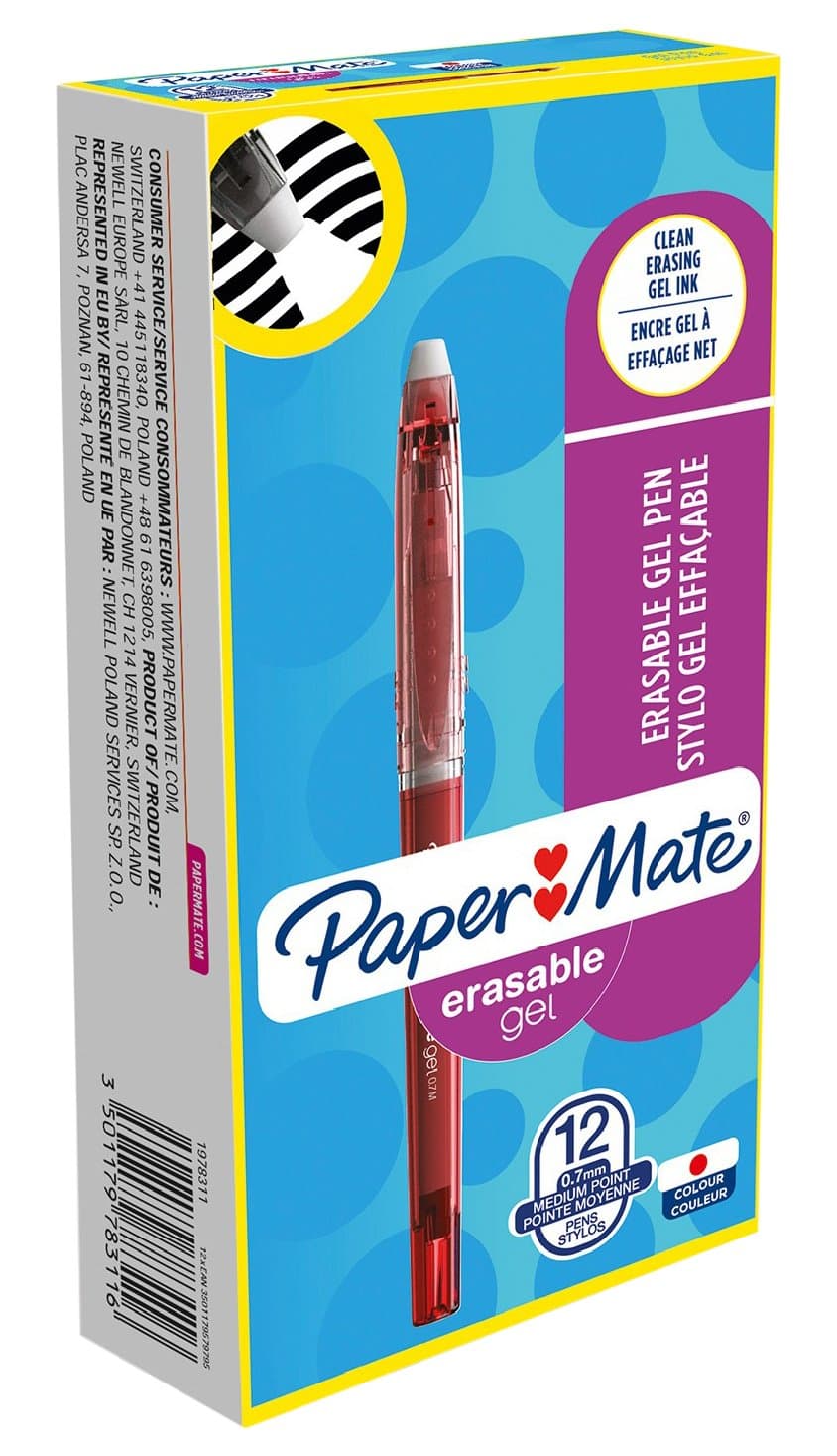 PaperMate Erasable Gel Pen Medium - Red
