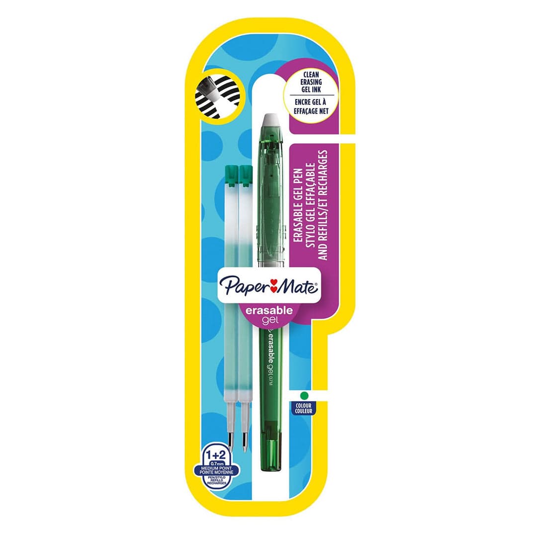 PaperMate Erasable Gel Pen Medium - Green
