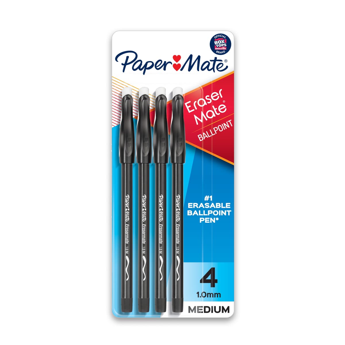 PaperMate Erasable Gel Pen Medium - Standard Colours - Pack of 4
