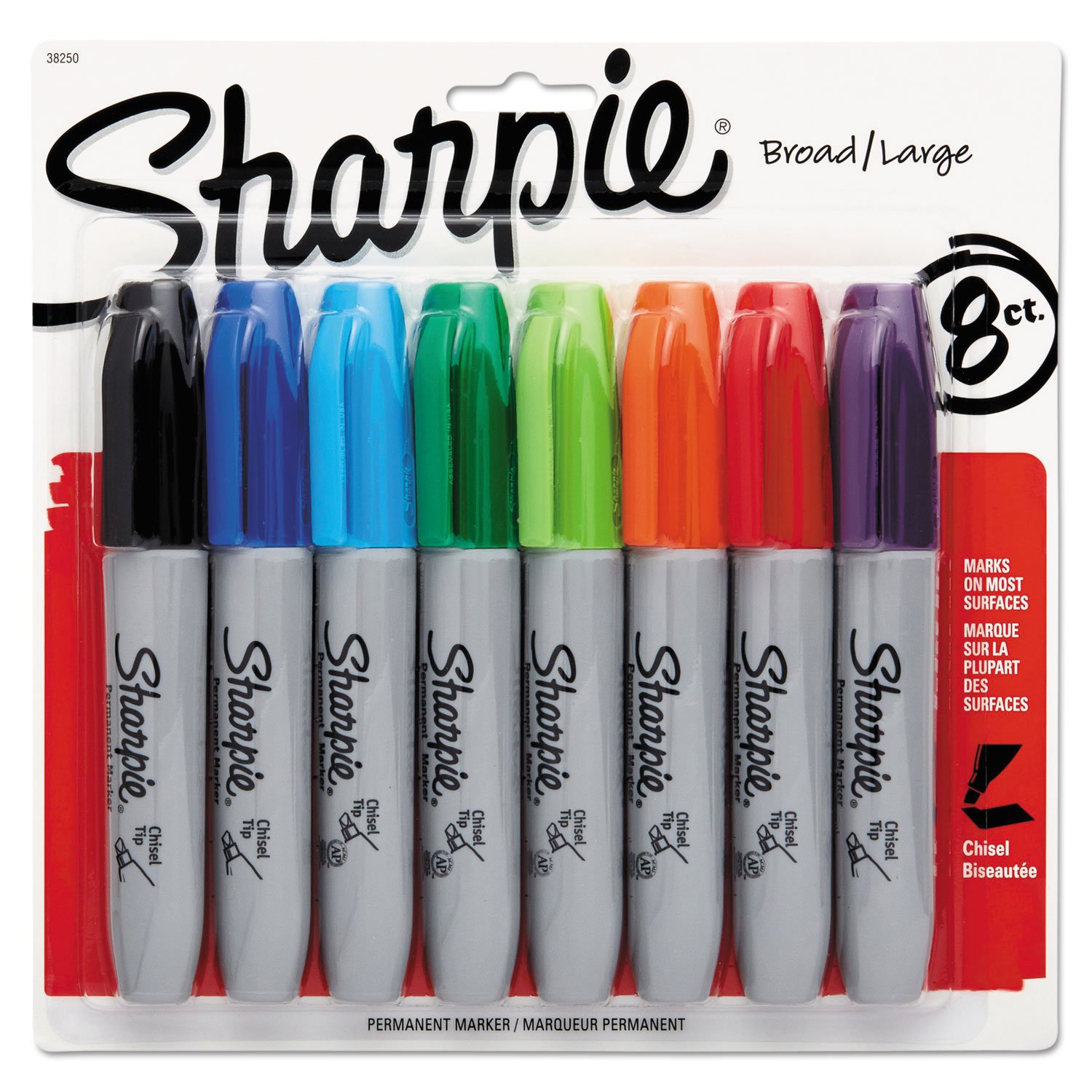 Sharpie Chisel  Assorted - Pack of 8 image