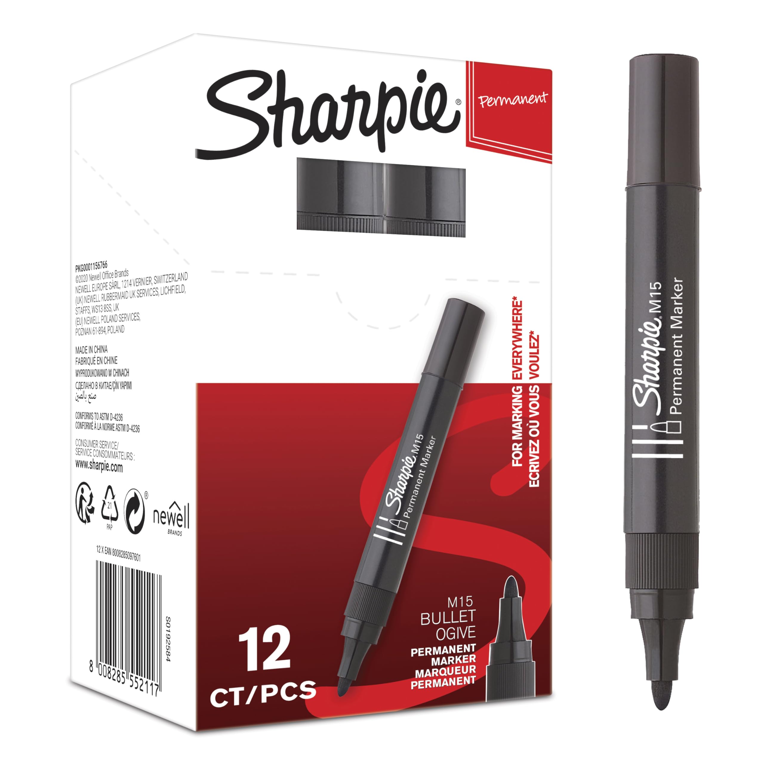 Sharpie M15 Bullet Permanent Marker Assorted - Pack of 20 image