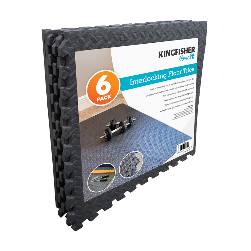 Kingfisher 6 EVA FOAM GREY FLOOR TILES SET [MATT6] image