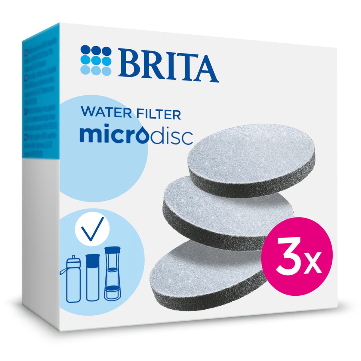 BRITA Micro disc Replacement Filter Discs - Pack of 3