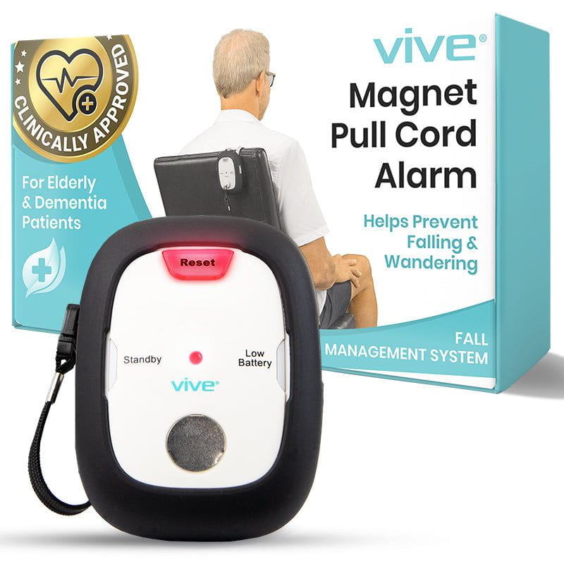 Wireless Magnetic Pull Alarm - White and Red image