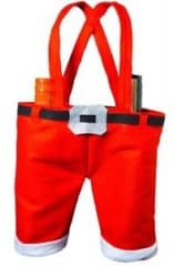 Santa Pants Wine Bag