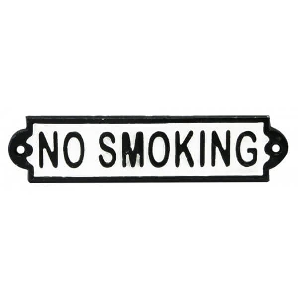 Rolson  No Smoking Cast Iron Sign 83515