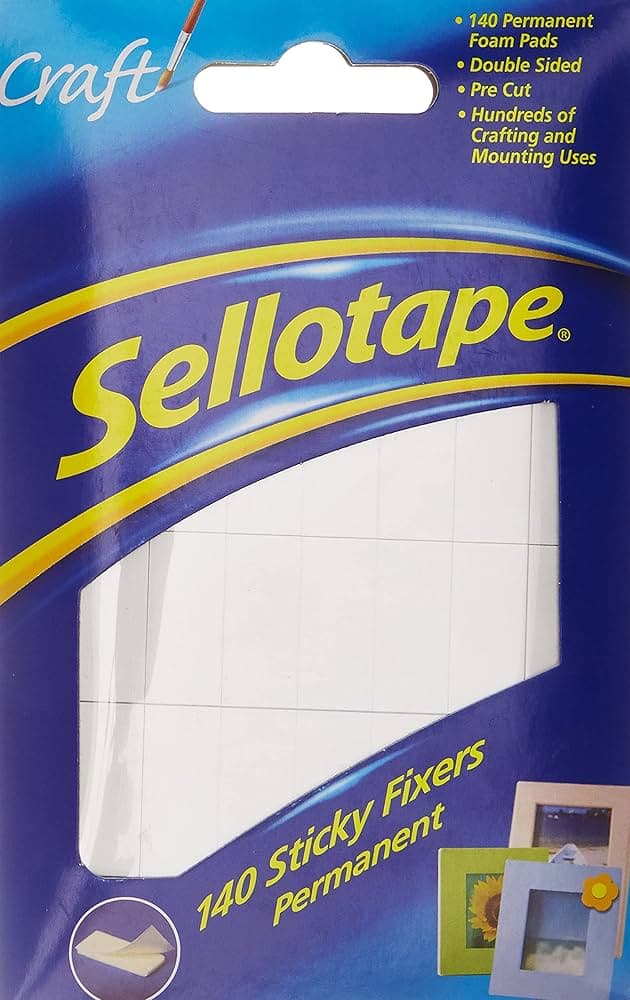 Sellotape Sticky Fixers 140 pads 6's