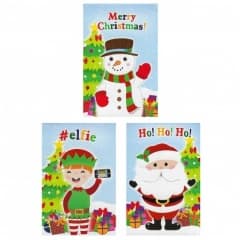NOTEBOOK CHRISTMAS 9.3 X 5.5CM 3 ASTD