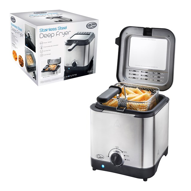 BENROSS Quest 1.5L Brushed Stainless Steel Deep Fryer (34250) image