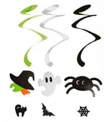 DECORATION HANGING SPIRAL 46CM 3PCS