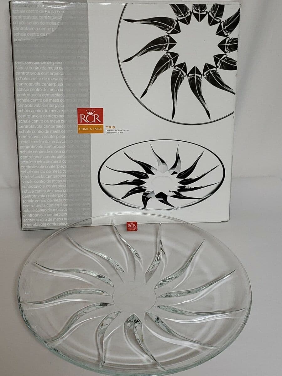 RCR TRIX CENTERPIECE PLATE 33CM