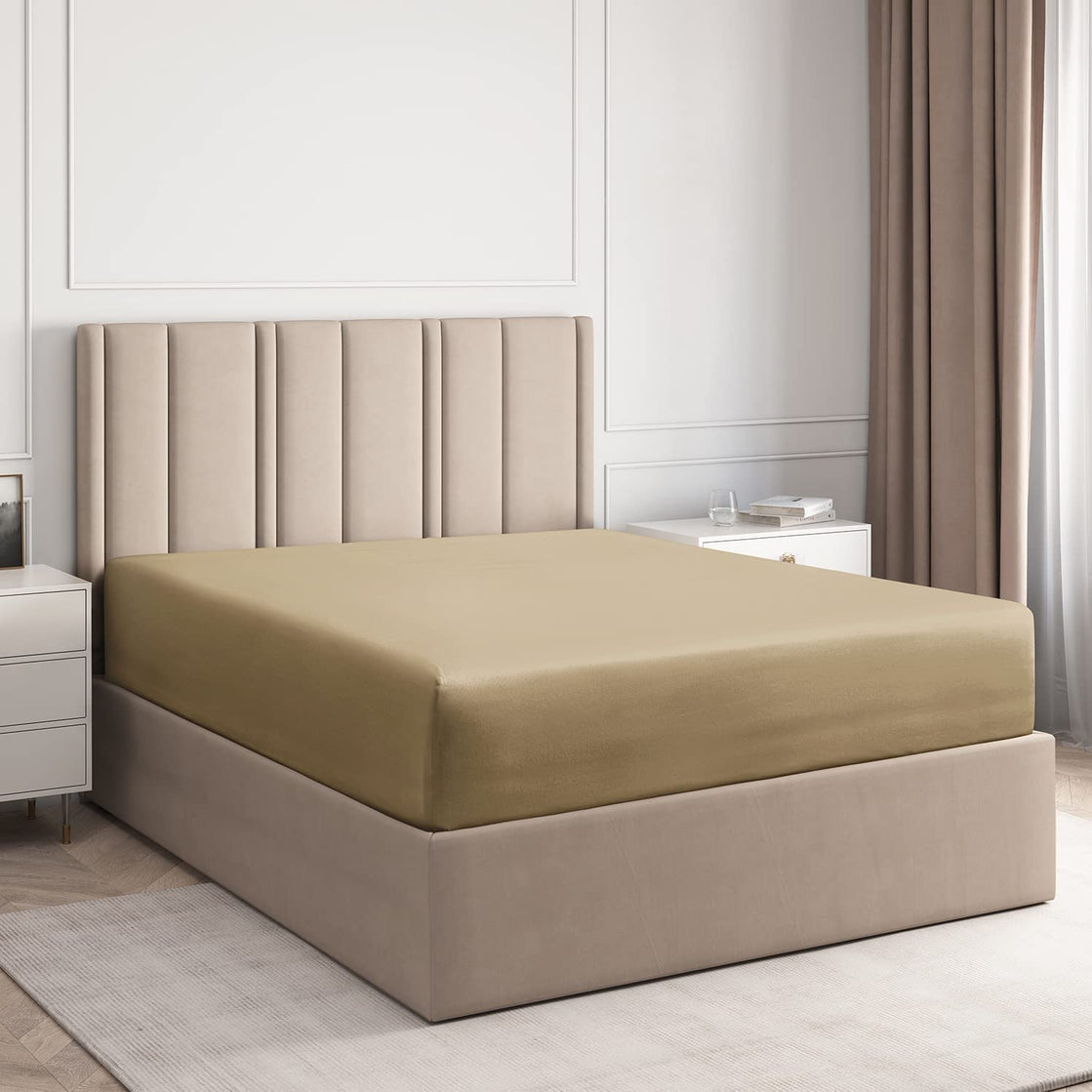 Single Bed Fitted Sheet Cream image