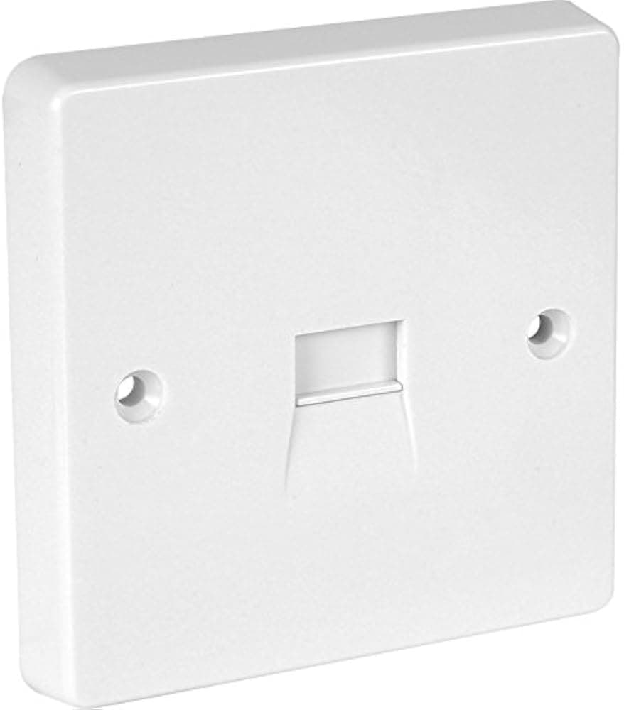 STATUS  1 Gang Telephone Socket 1pk