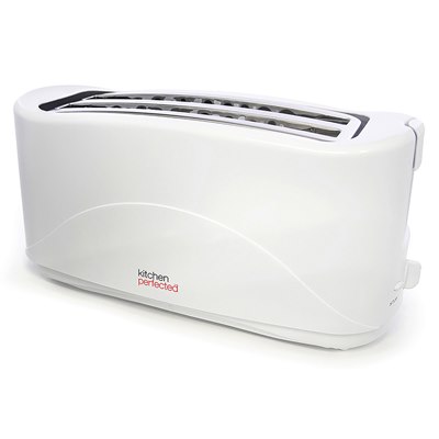 LLOYTRON Kitchen Perfected 4 Slice Toaster - White image