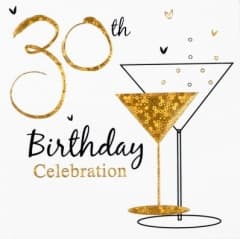 SE  30th Party Invitation Foil