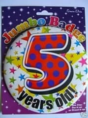 SE  Age 5  Boy Jumbo Badges