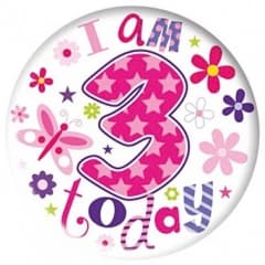 SE  Age 3 Girl Jumbo Badges