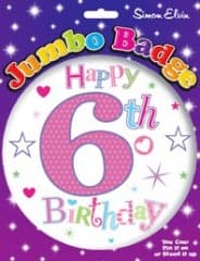 SE Age 6 Girl Jumbo Badges