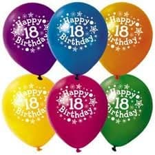 SE  Age 18 Lux Printed Satin Balloon