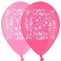 SE  Birthday Girl Printed Balloons