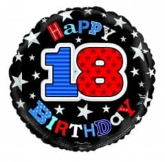 SE  18th Birthday Male Foil Balloons
