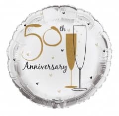 SE  50th Wedding Anni Foil Balloons
