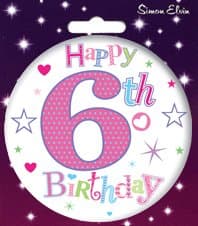 SE Age 6 Girl Small Round Badges