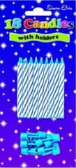SE  Blue Spiral Spiral Candles (18)