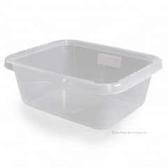 Clear Rectangular Bowl Small