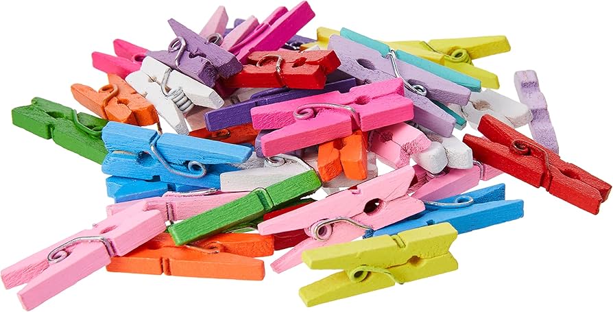 Craft Coloured Pegs image