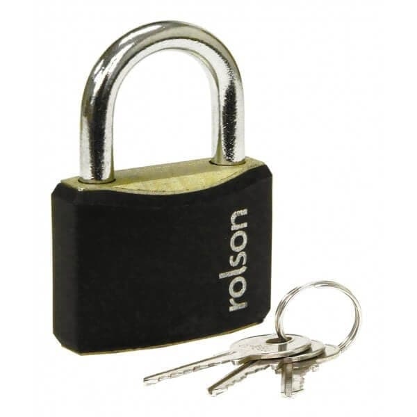Rolson 30mm Black Padlock 66403