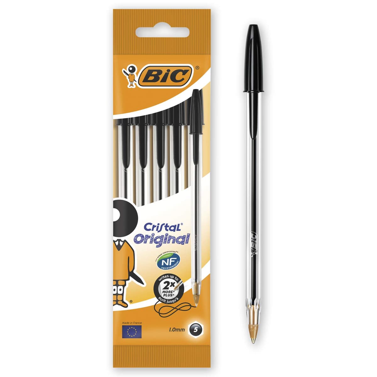 Bic Cristal Ball Point Pens 1.0mm - Black