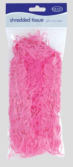 County Shredded Tissue Paper 20g - Pink 2