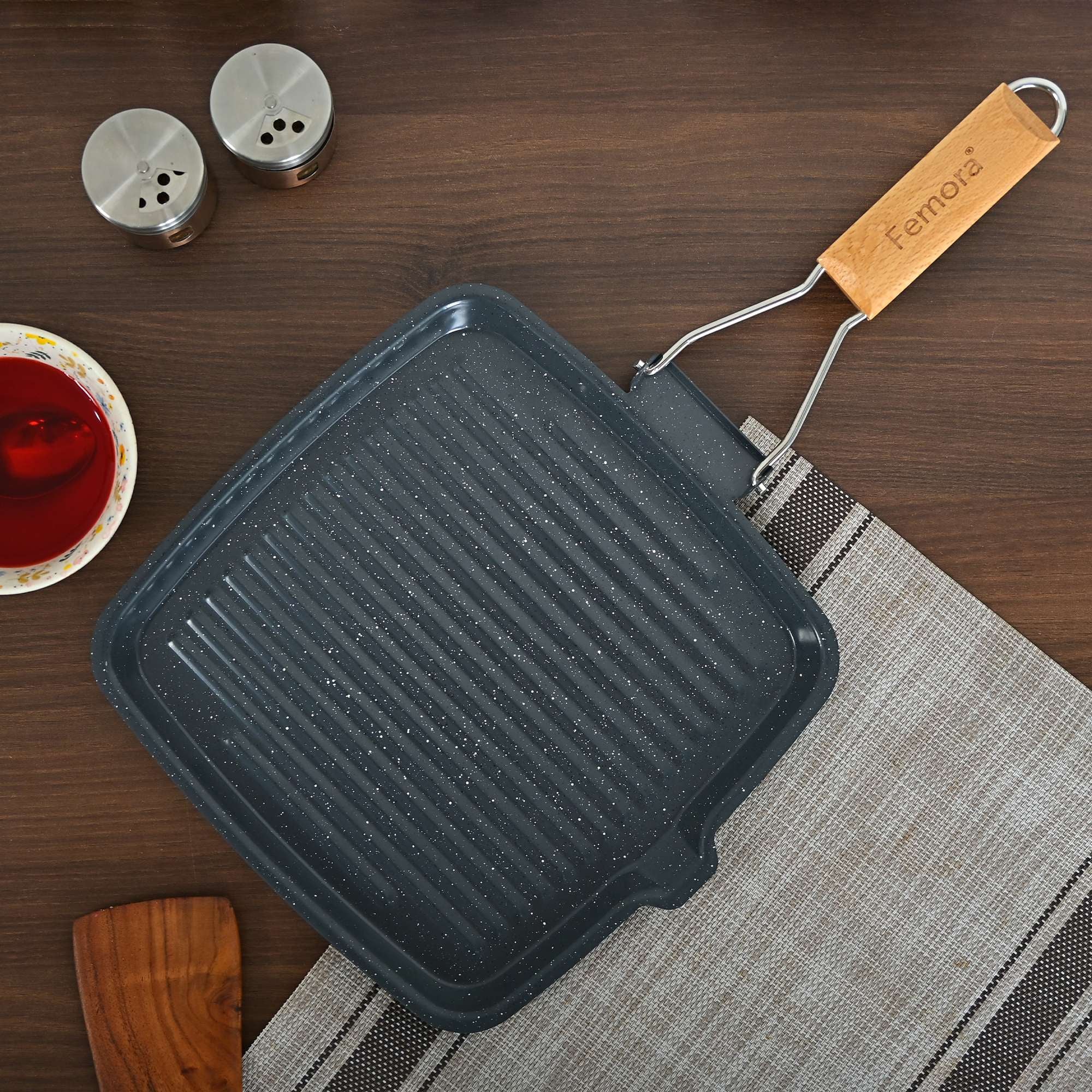 NT Carbon Steel Grill Pan 1.2mm Thickness image