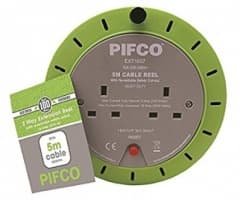 Powerplus 4 Way 5metre Ext Reel 13amp