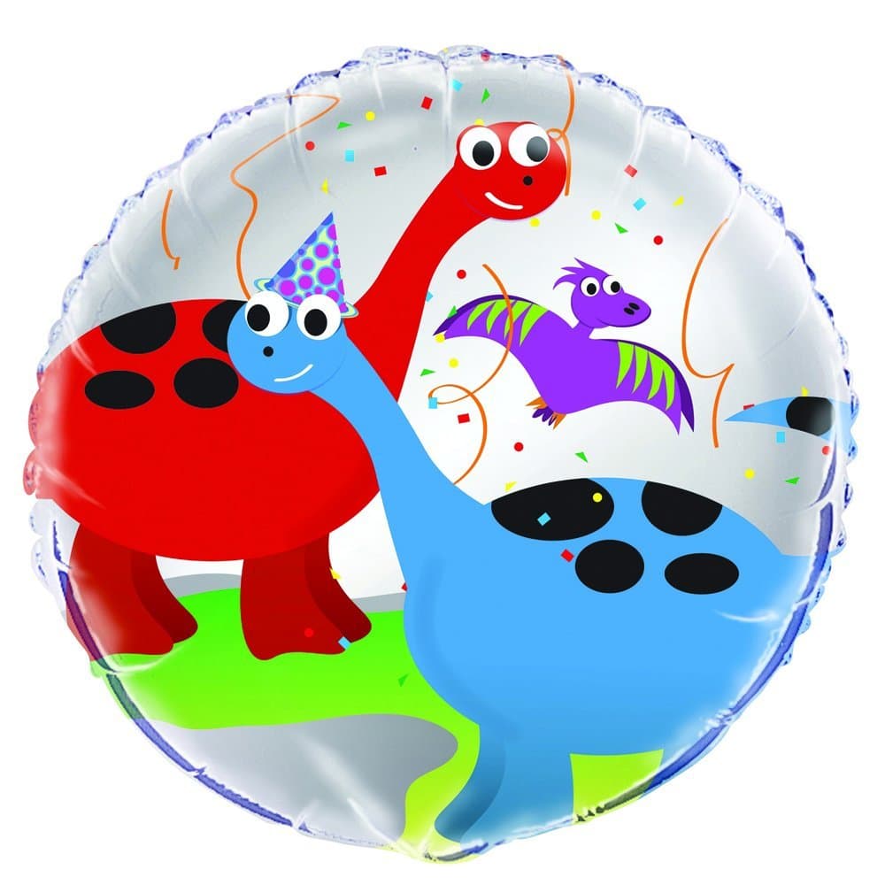 Unique Party 18"pkg Party Dinosaur Fl Bln