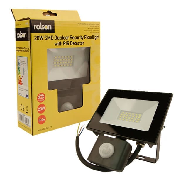 Rolson  20w Pir Smd Floodlight 61597 image