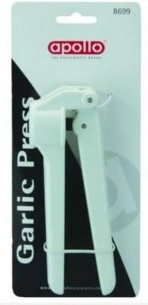 Apollo White Garlic Press Easy Clean