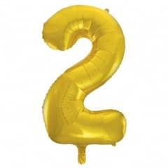 Unique Party 34" Pkg Gold Foil Blln-2