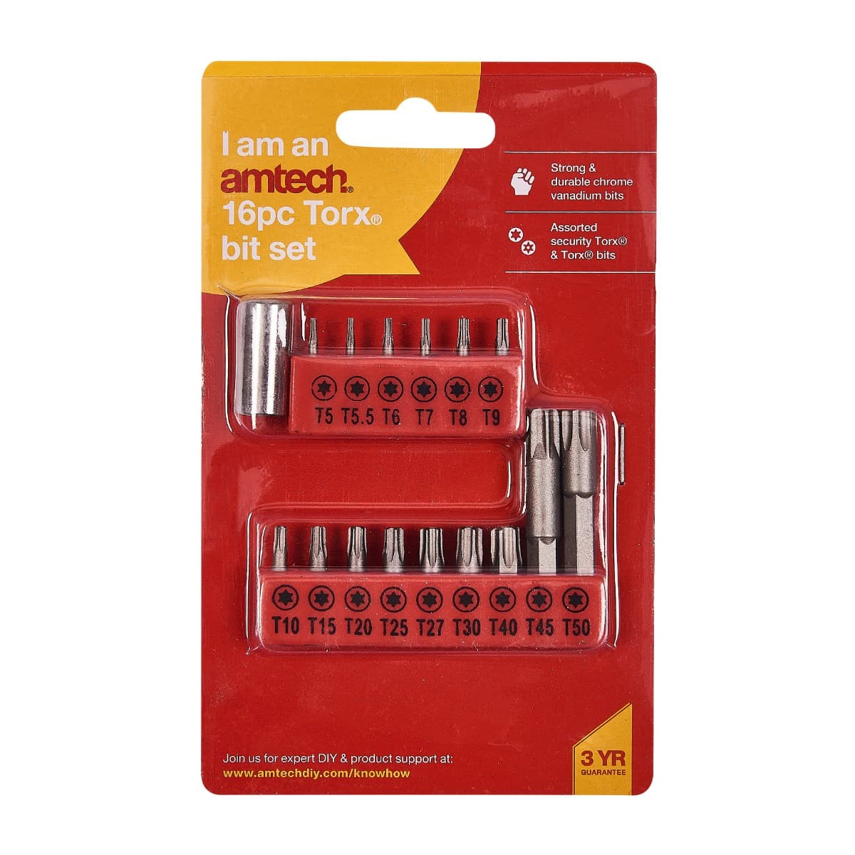 Am-tech 16pc TORX BIT SET L3220