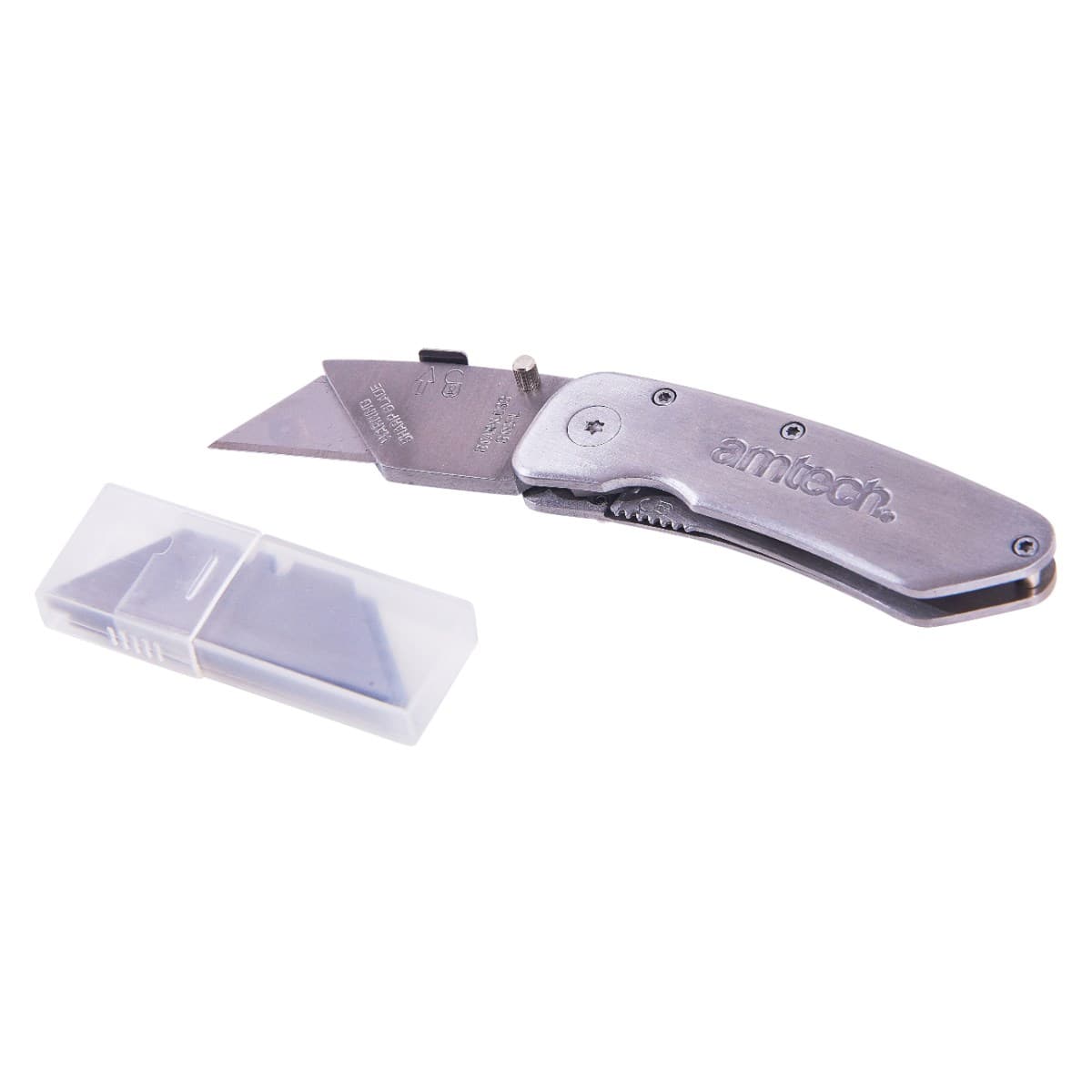Am-tech FOLDBACK UTILITY KNIFE - STAINLESS STEEL S0280