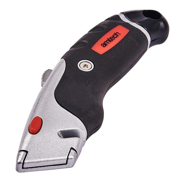 Am-tech  RETRACTABLE UTILITY KNIFE - SOFT GRIPS 0476