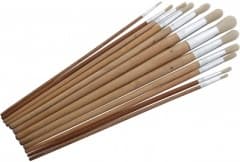 (Am-Tech) 12pc ROUND TIP ART BRUSH SET - XL S4146

