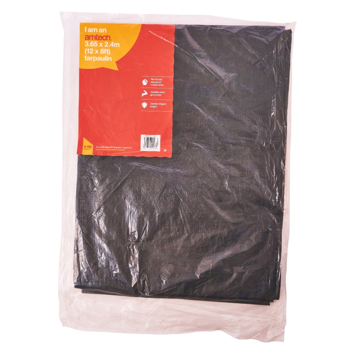 Am-tech 12' x 8' TARPAULIN - GREEN S4910 image